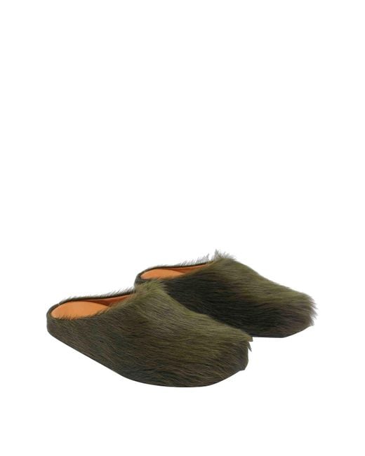 Marni Green Fussbett Mules for men