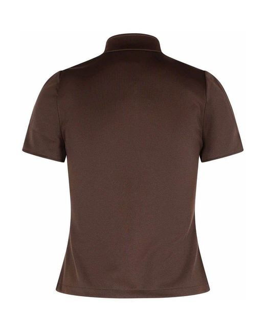Courreges Brown Polyester T-Shirt