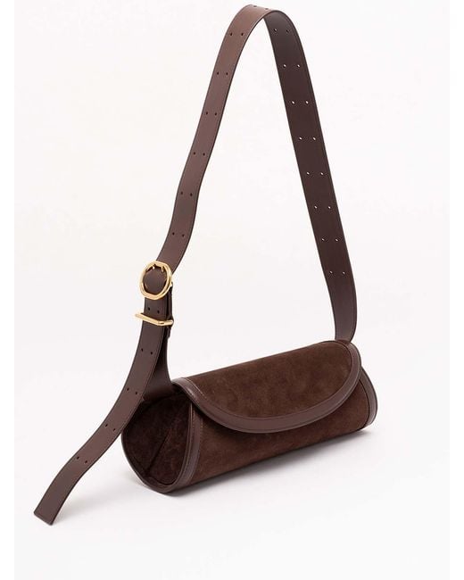 Jil Sander Brown 'Cannolo' Small Bag