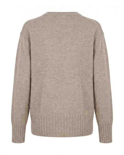 Malo Gray Round Neck Sweater