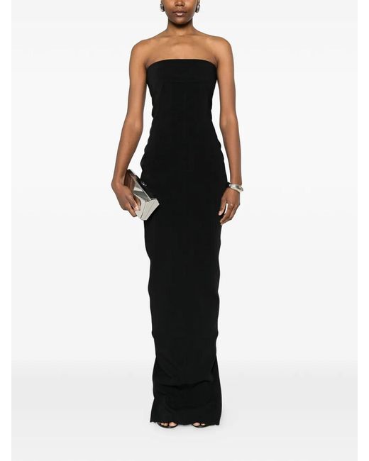 Rick Owens Black Woven Dress