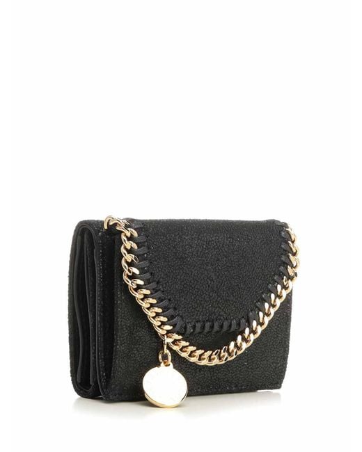 Stella McCartney Black Falabella Trifold Wallet
