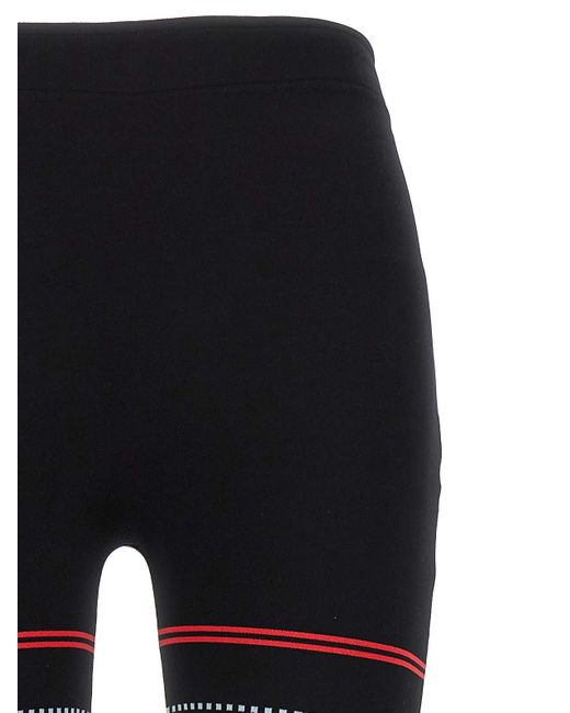 Emilio Pucci Black Jacquard Patterned Leggings
