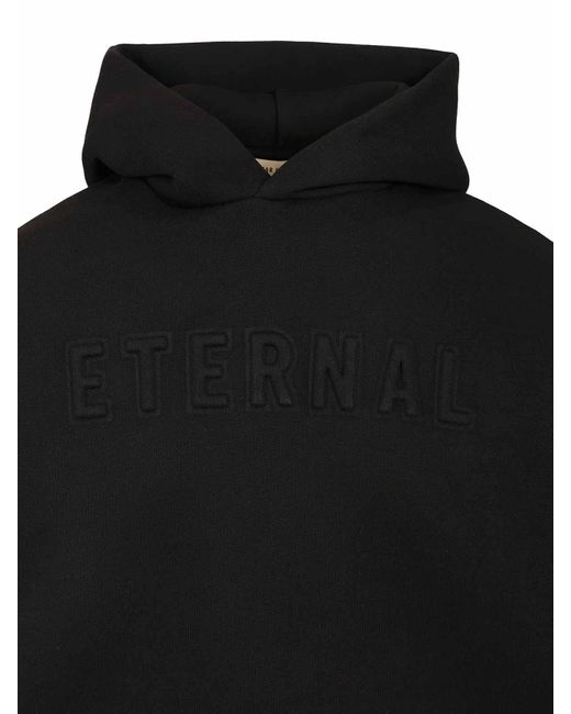 Fear Of God Black Eternal Hoodie for men