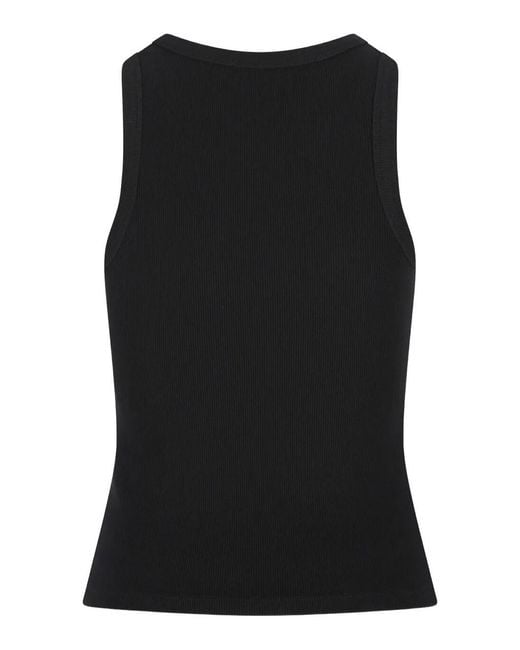Givenchy Black Logo Cotton Tank Top