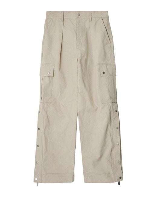 Burberry White Pants for men