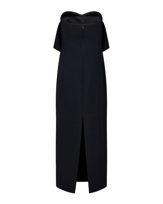 Khaite Black Cato Strapless Long Dress