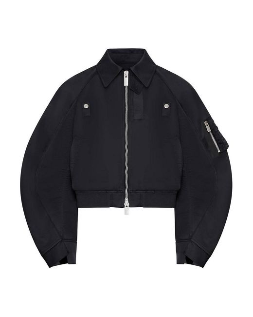 Sacai Blue Cotton Chino X Nylon Twill Blouson