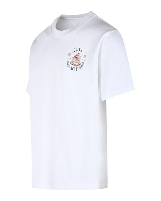 Casablanca White Casaway' Cotton T-Shirt for men