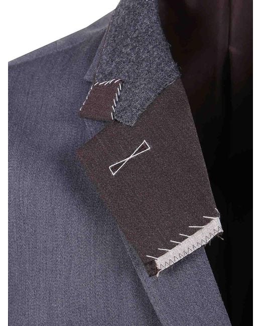 Kolor Blue Coat 06 Long Classic Coat for men