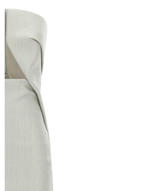 Rick Owens White Prong Gown Dress