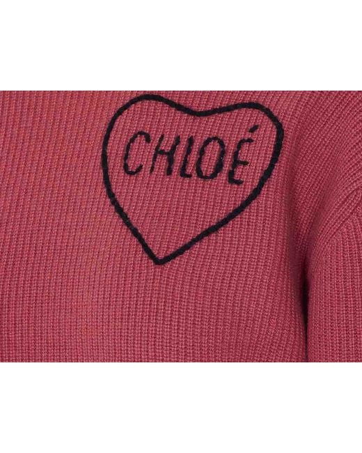 Chloé Red Coppery Sweater