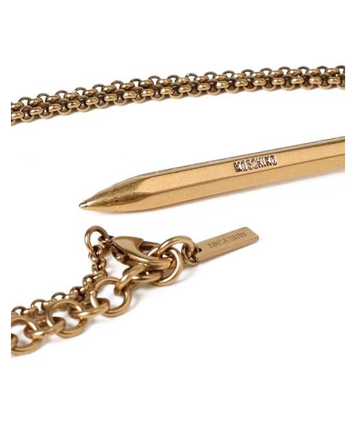 Moschino White Pen Necklace