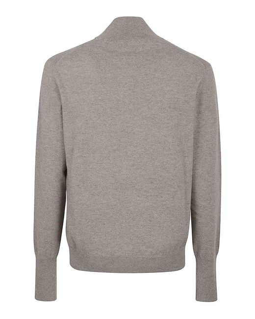 Ballantyne Gray Half Zip Pullover for men