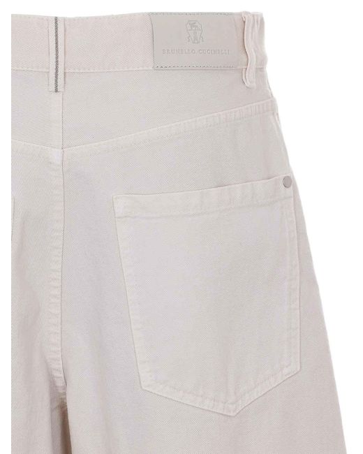 Brunello Cucinelli White Pants