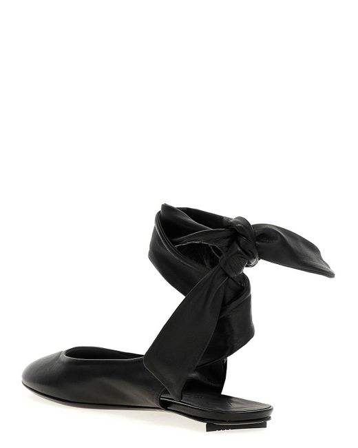 The Attico Black Cloe Ballet Flats