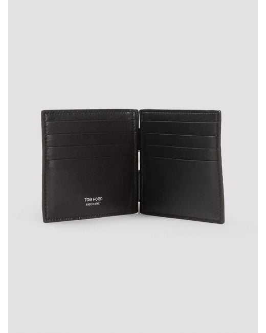 Tom Ford Black Calf Leather Wallet for men