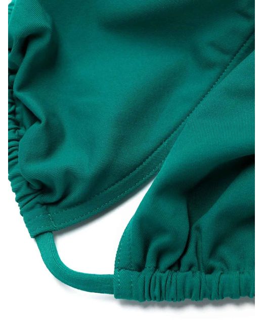 Eres Green Tie-fastened Triangle Bikini Set