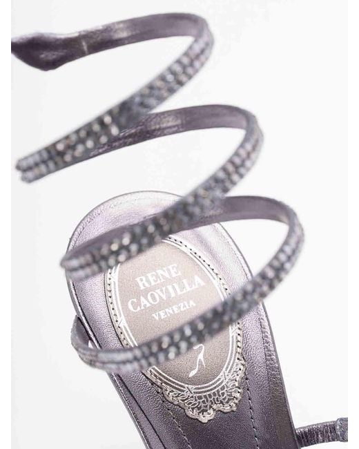 Rene Caovilla Metallic Sandals