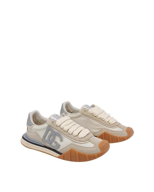 Dolce & Gabbana White Dg Athletic Sneakers