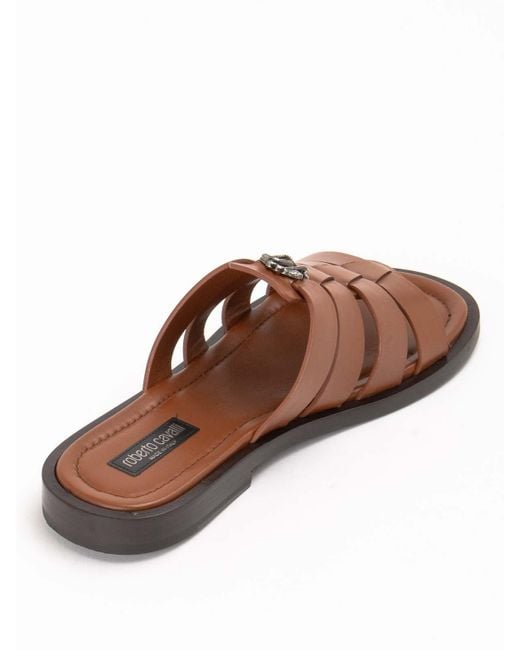 Roberto Cavalli Brown Loafers for men
