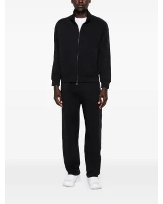 Emporio Armani Black Jersey Jacket for men