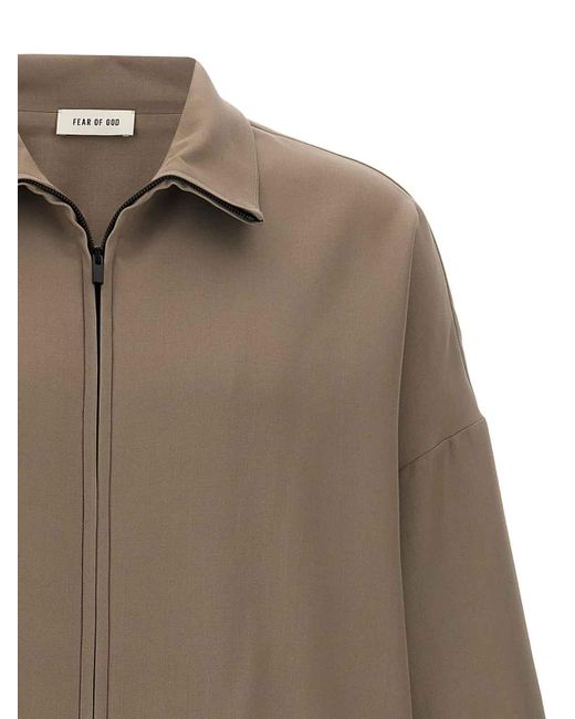 Fear Of God Natural Oversized Virgin Wool Blend Jacket for men