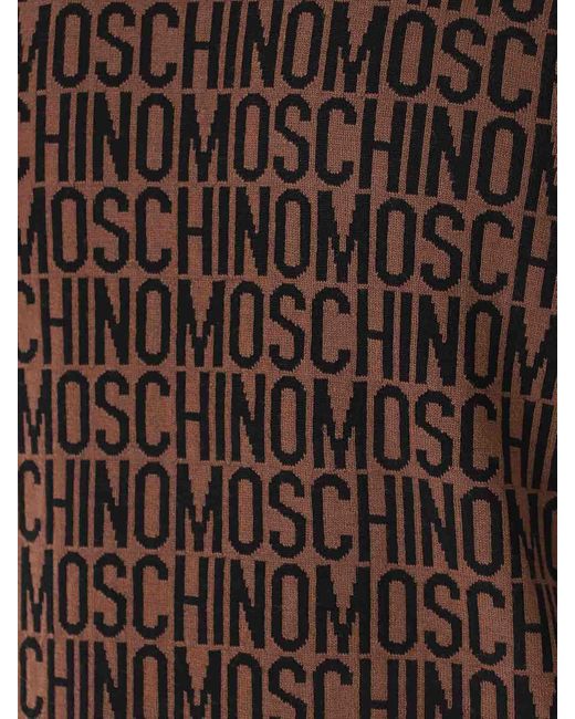 Moschino Brown Turtle Neck Logo for men