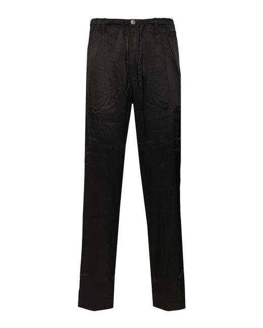 Dries Van Noten Black Penny Long Trousers for men