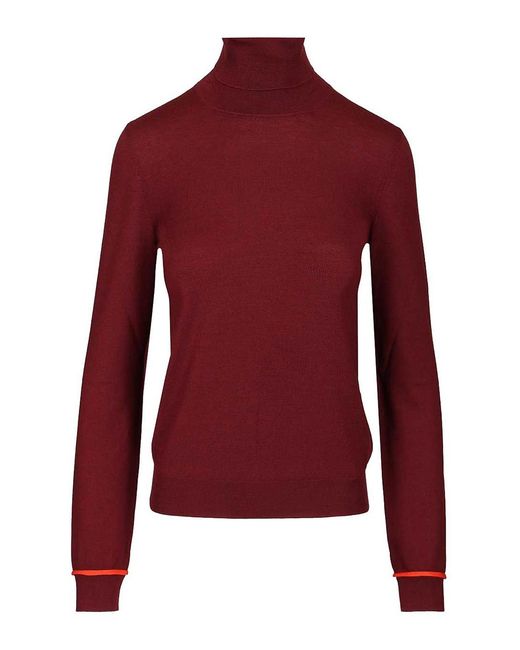 Loewe Red Wool Turtleneck
