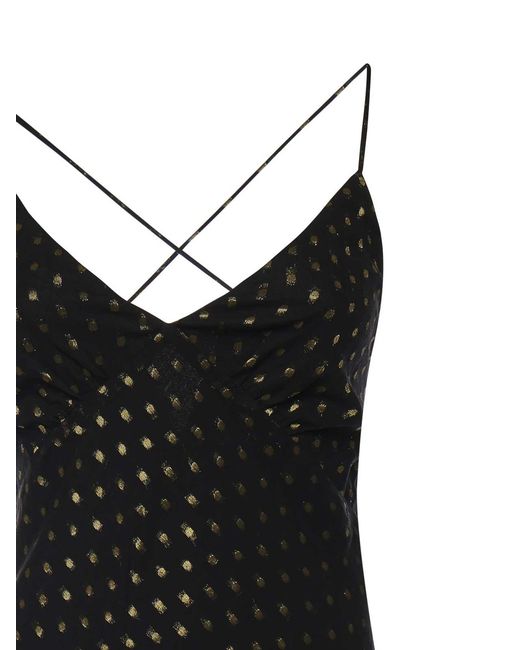 For Love & Lemons Black Elea Long Dress