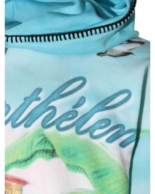 Amiri Blue Multicolour Cotton Eden Sweater for men