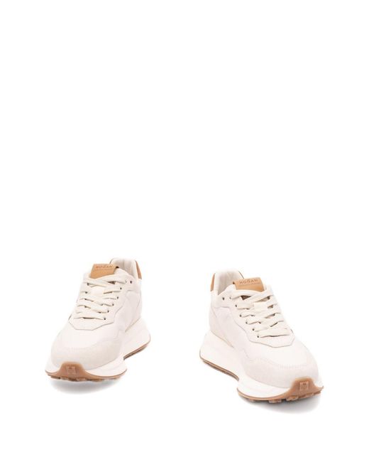 Hogan Pink H641 Leather Sneakers