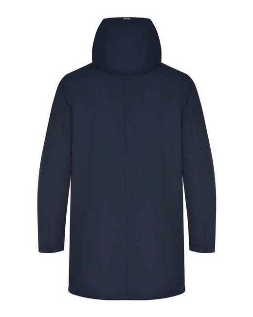 Herno Blue Parka Made Of Polyester for men