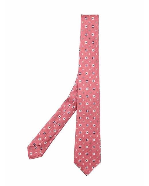 Kiton Pink Necktie for men