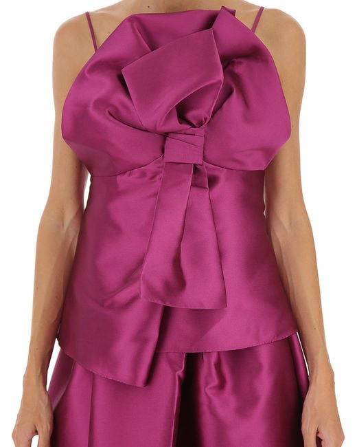 Alberta Ferretti Purple Sleeveless Tops