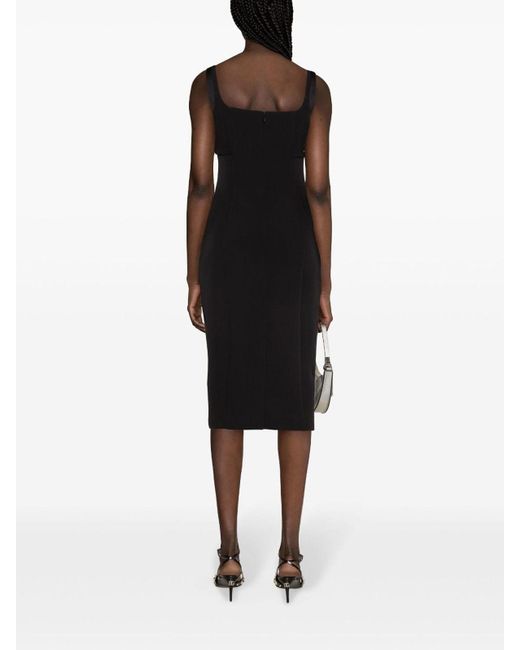 Versace Jeans Couture Black Cady Weave Dress