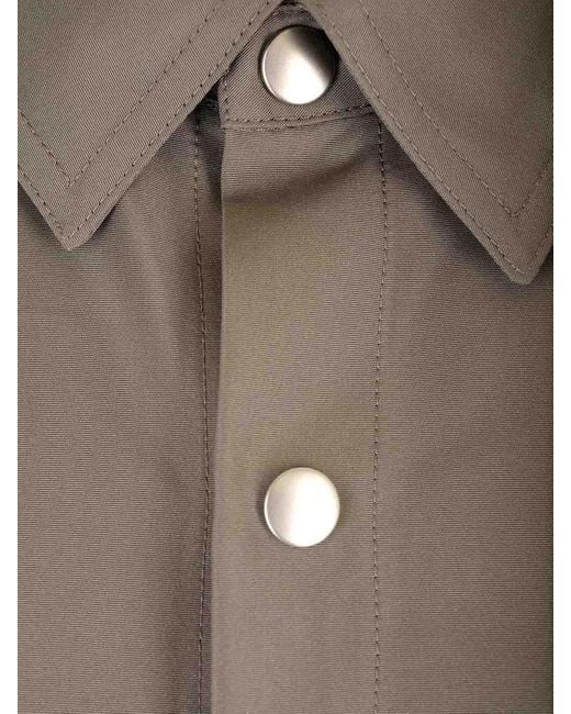 Rick Owens Gray Fogpoket Dove Shirt for men