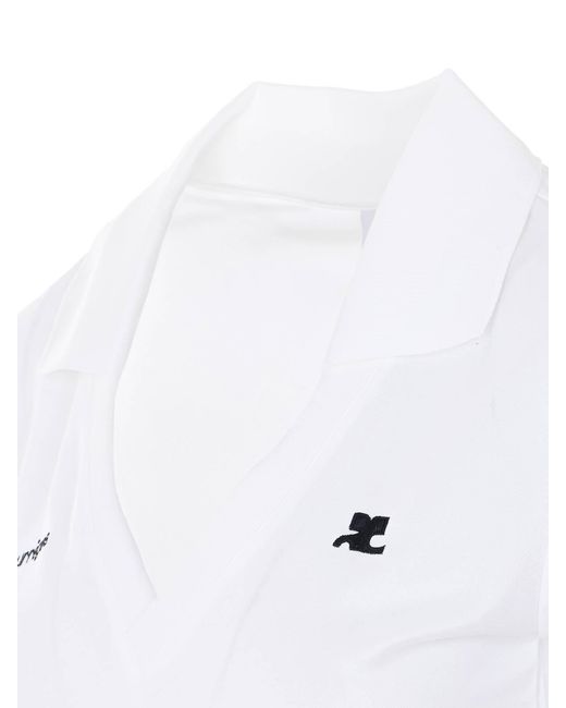 Courreges White Sports Top