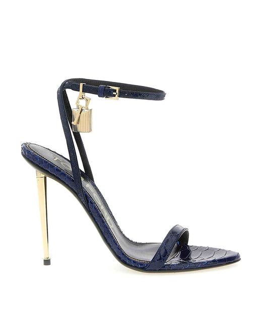 Tom Ford Blue Padlock Sandals