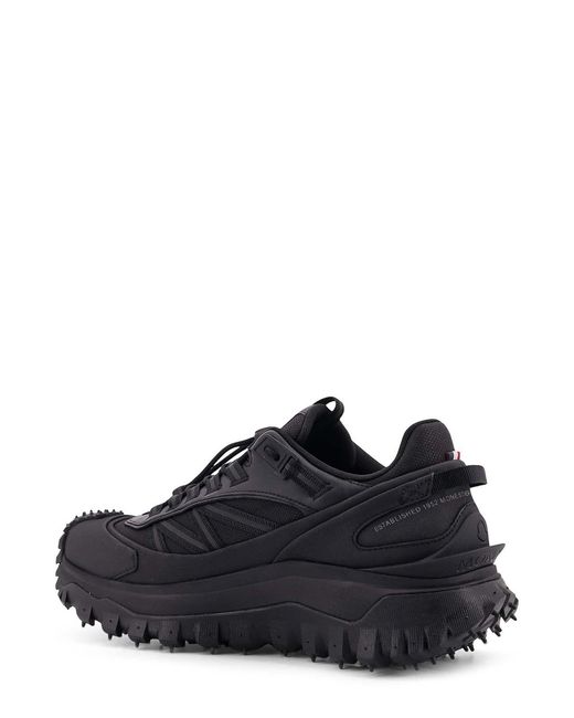 Moncler Black Trailgrip Gtx Mesh And Leather Sneakers for men
