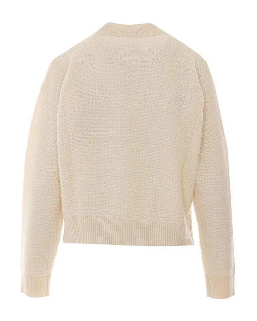 Fabiana Filippi White Zip Up Cardigan