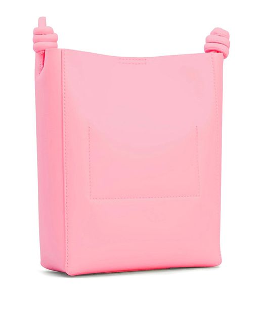 Jil Sander Pink Logo Print Bag