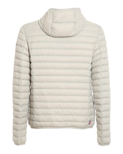 Colmar White Quilted Hooded Puffer Jacket for men