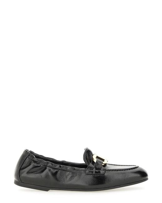 Ferragamo Black Deconstructed Loafer