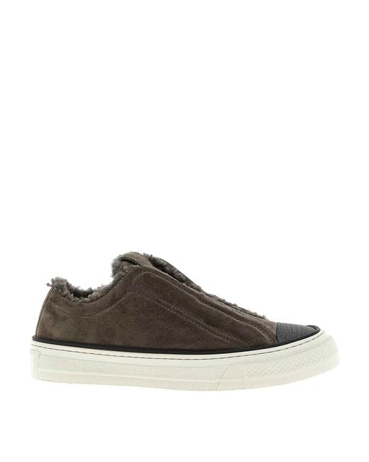 Brunello Cucinelli Brown Sneakers
