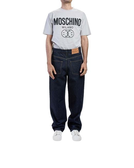 Moschino Blue Back To Back Jeans for men