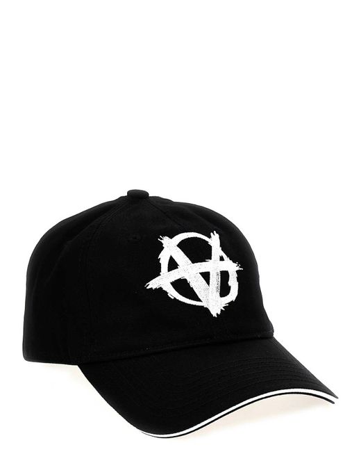Vetements Black Anarchy Cap Logo