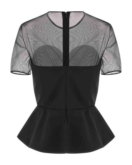 Nensi Dojaka Black Virgin Wool Tank Tops
