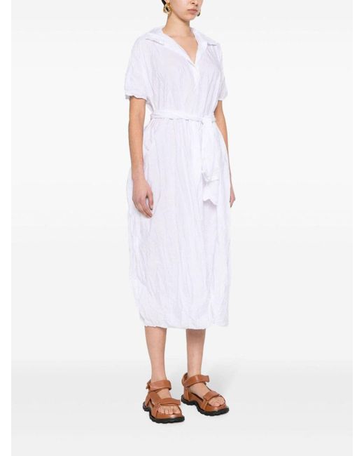 Daniela Gregis White Cotton Short Dress